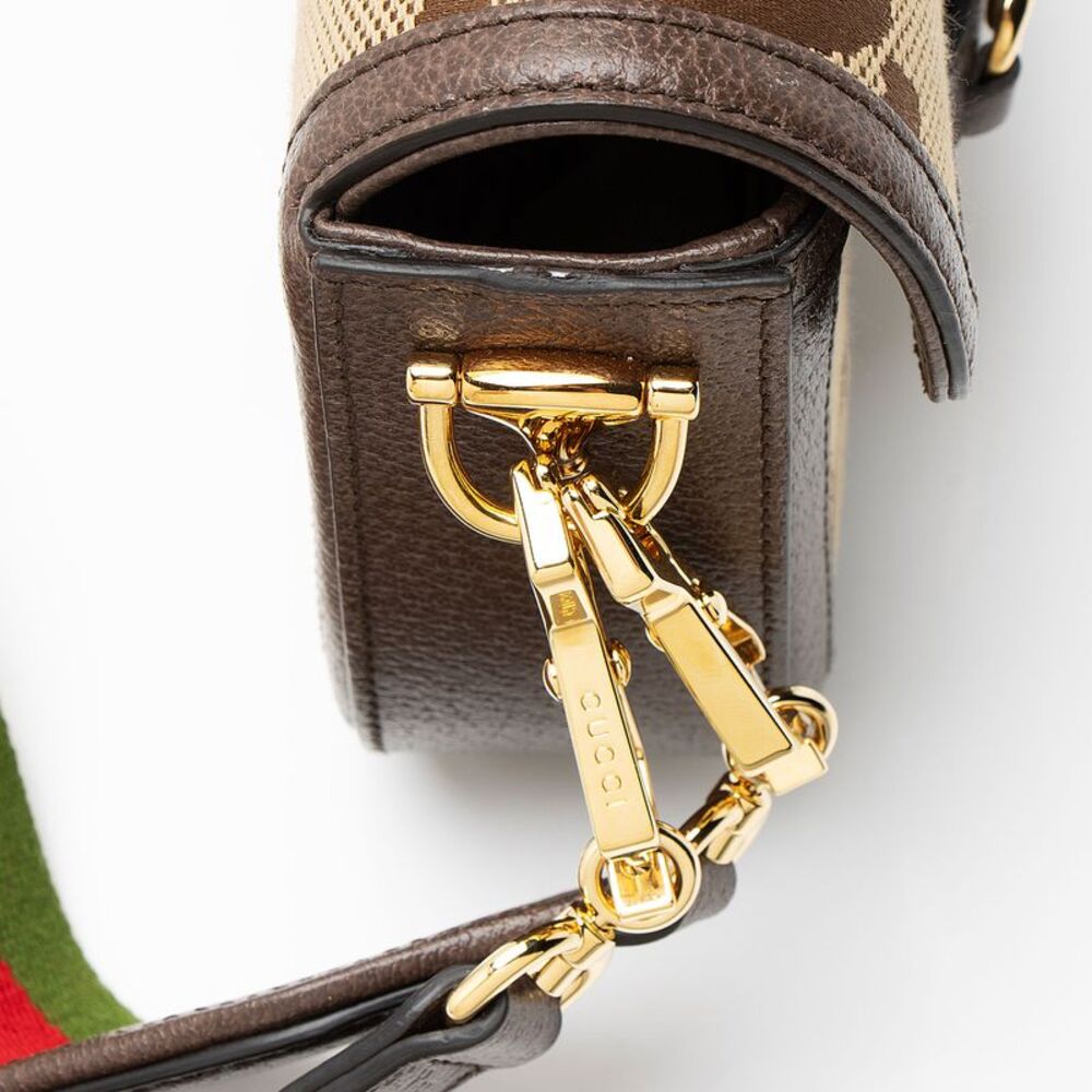Gucci Jumbo GG Canvas Horsebit 1955 Mini Crossbody - Picture 10 of 13